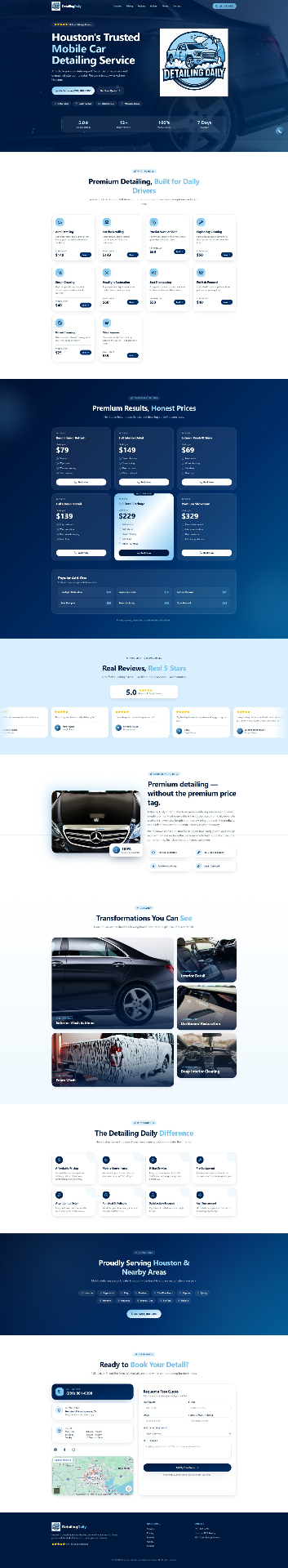 Detailing Daily website preview